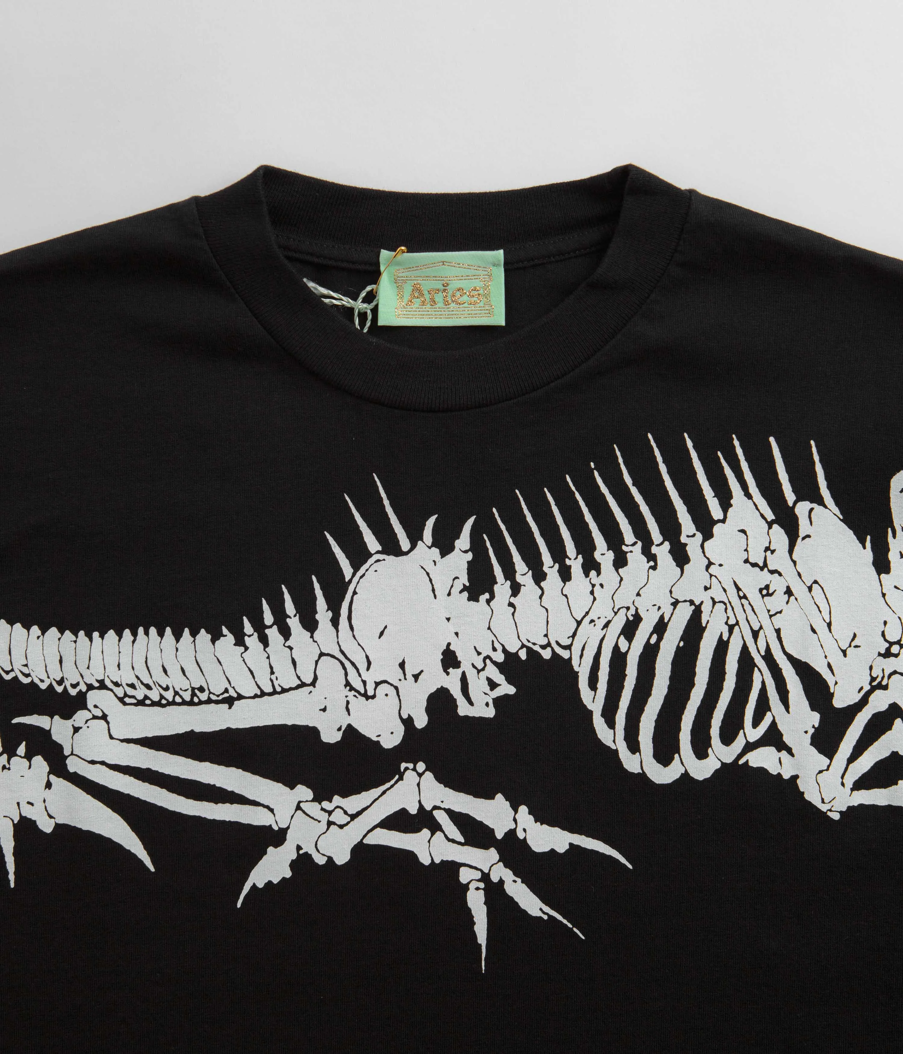 Aries Acid Dragon Skelator T-Shirt - Black