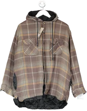 Bay Trading Co Brown Checked Shacket UK L