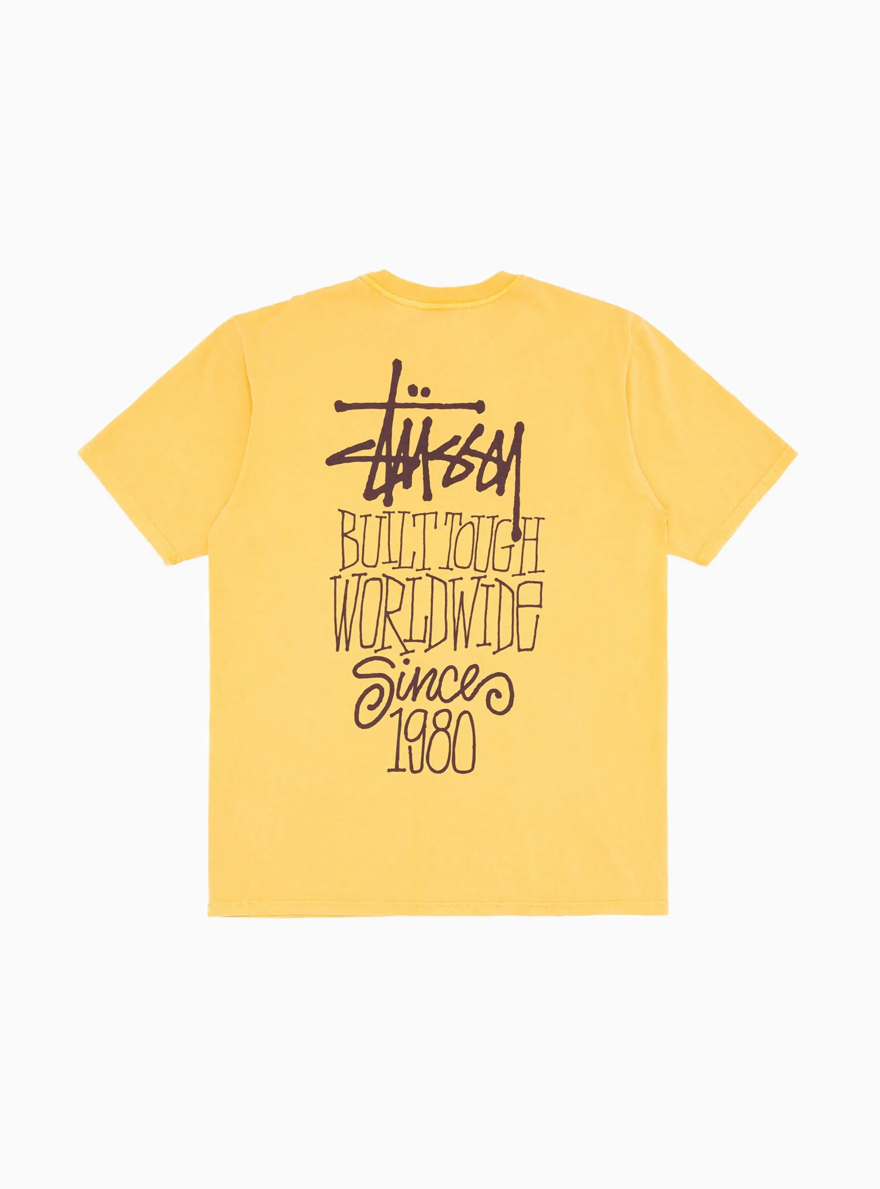 Built Tough Pigment Dyed T-shirt Honey Yellow