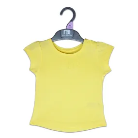 C1434 M-CARE Shoulder Button Yellow T-Shirt