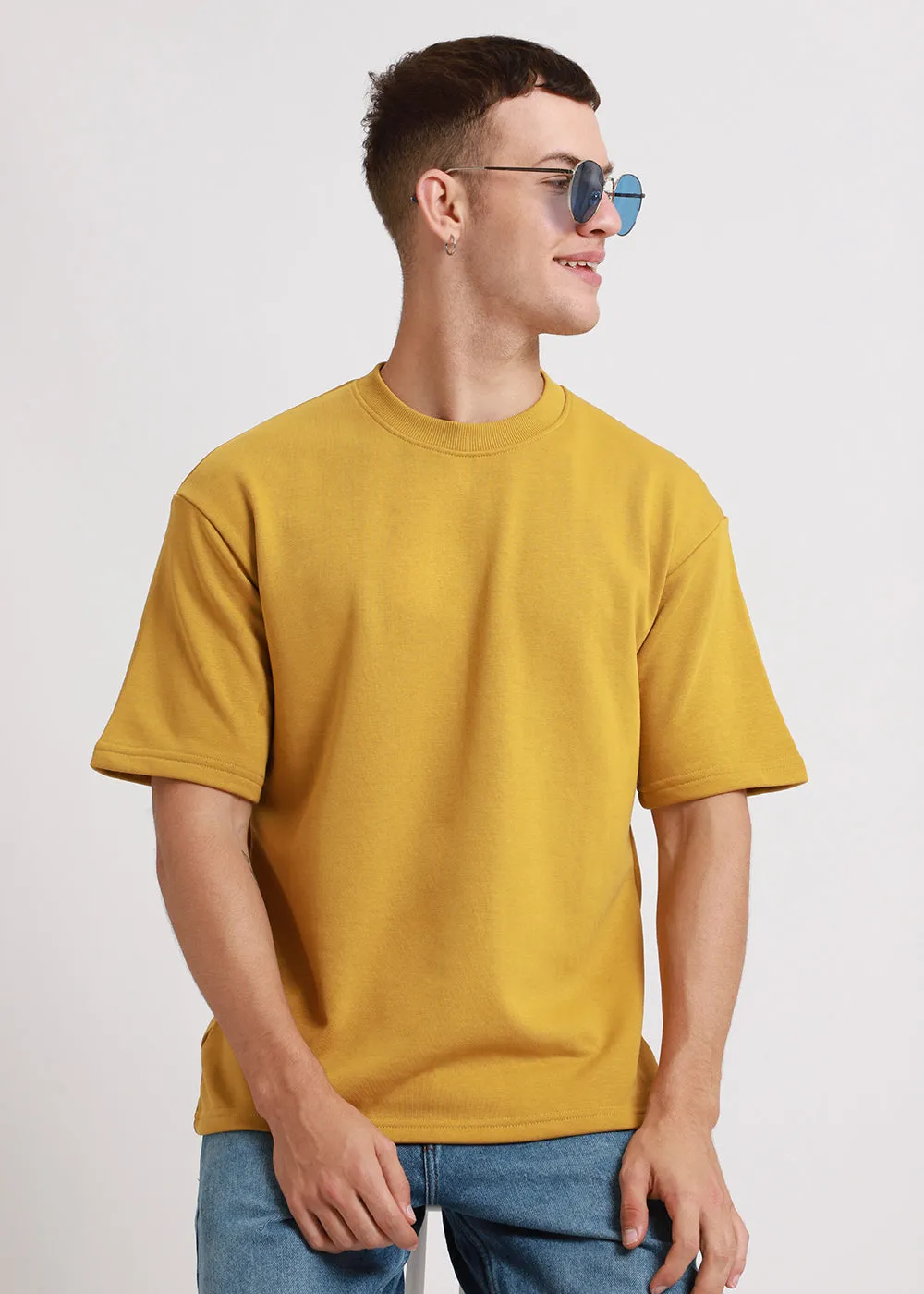 Canary Yellow Oversized Basic T-shirt