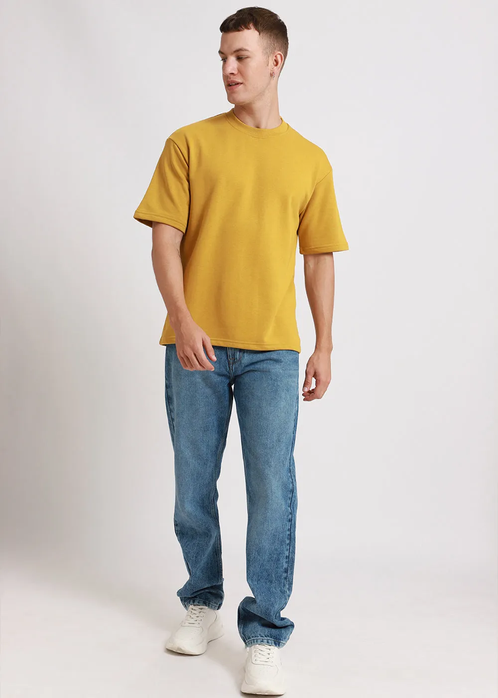 Canary Yellow Oversized Basic T-shirt