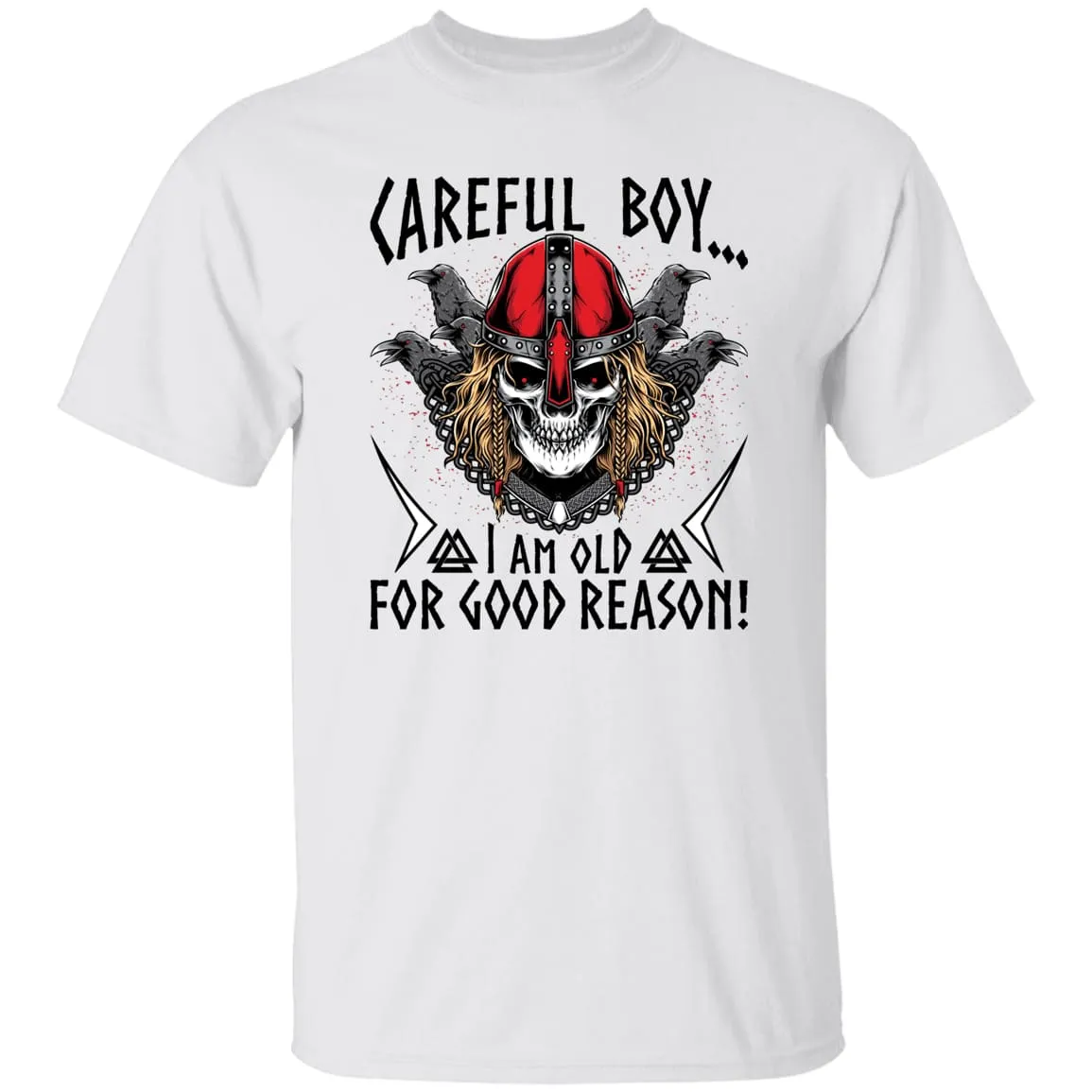 Careful Boy White T-Shirt