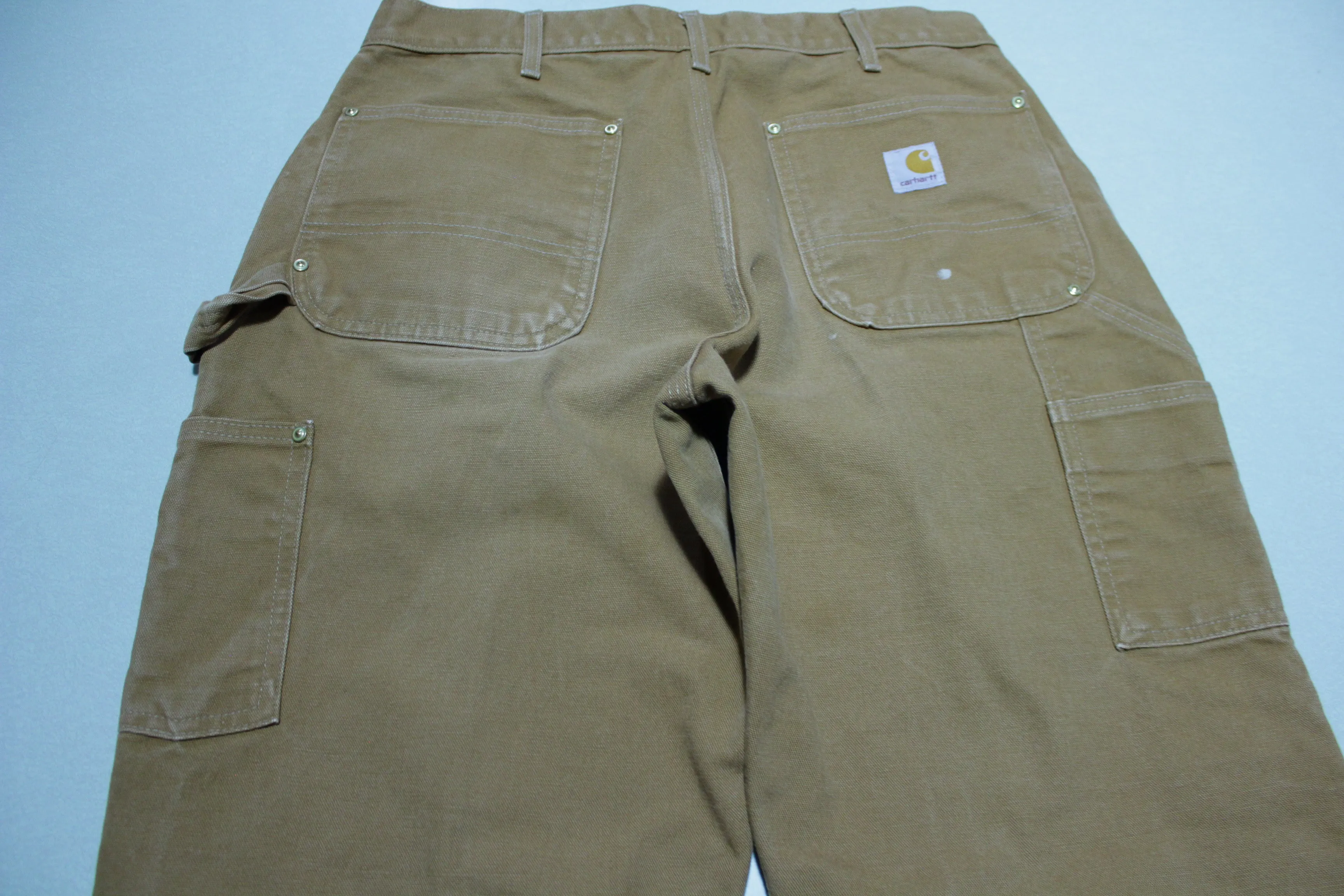 Carhartt B01 BRN Washed Duck Work Double Knee Front Made in USA Pants