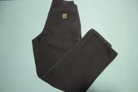 Carhartt B11 DKB Washed Duck Canvas Work Pants Dark Chocolate Brown