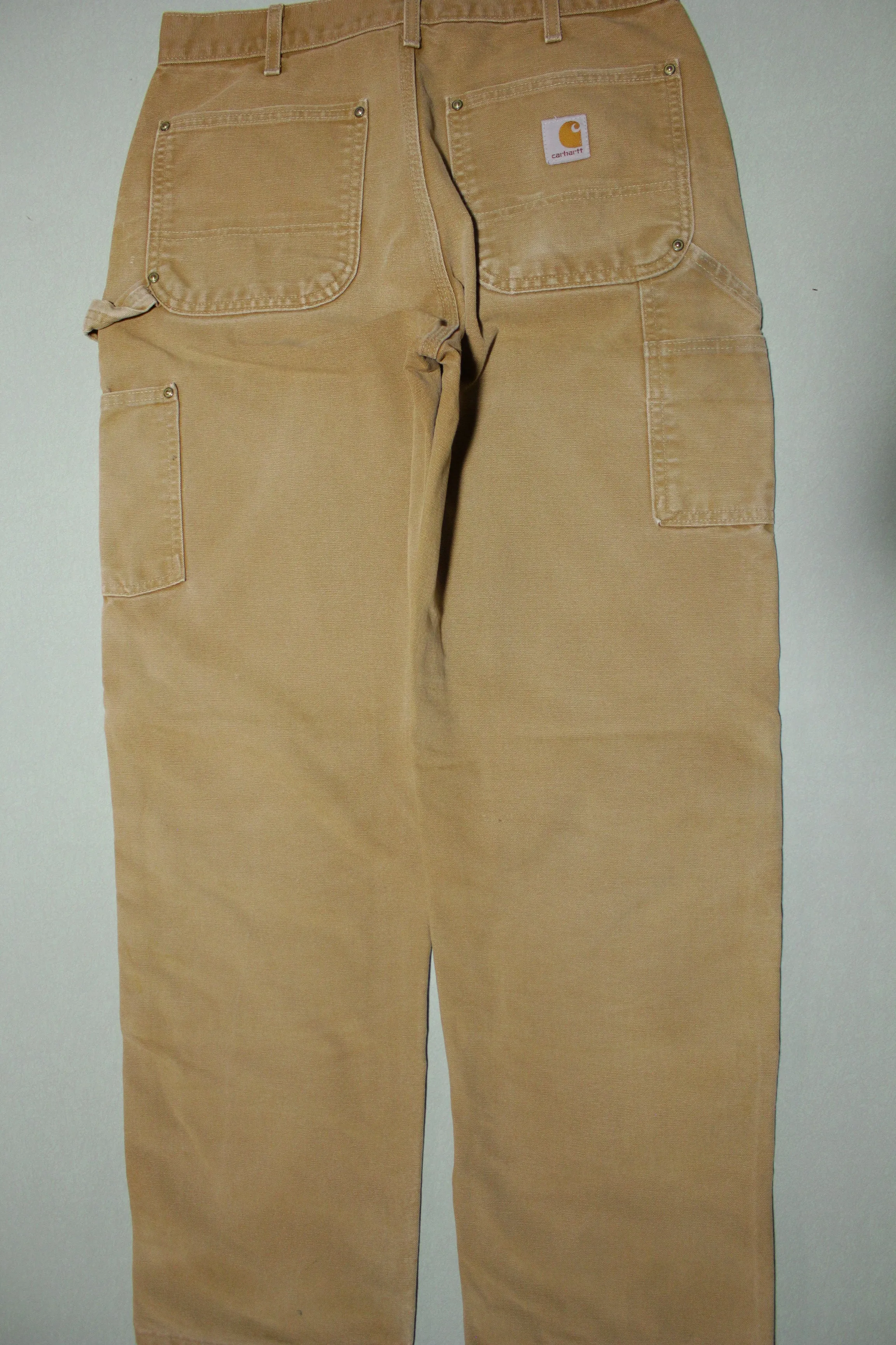 Carhartt Vintage Distressed B01 Double Knee Front Work Construction Utility Pants BRN