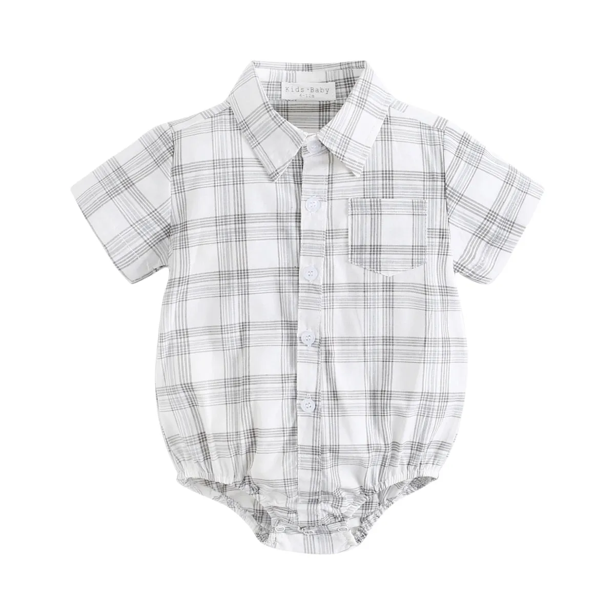 Checkered Rompers for Baby Boys