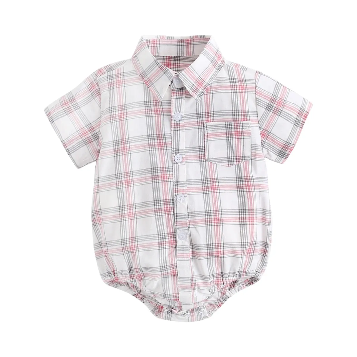 Checkered Rompers for Baby Boys