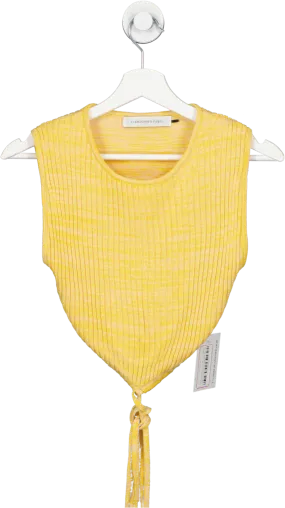 Christopher Esber Yellow Knitted Tie Top UK XS