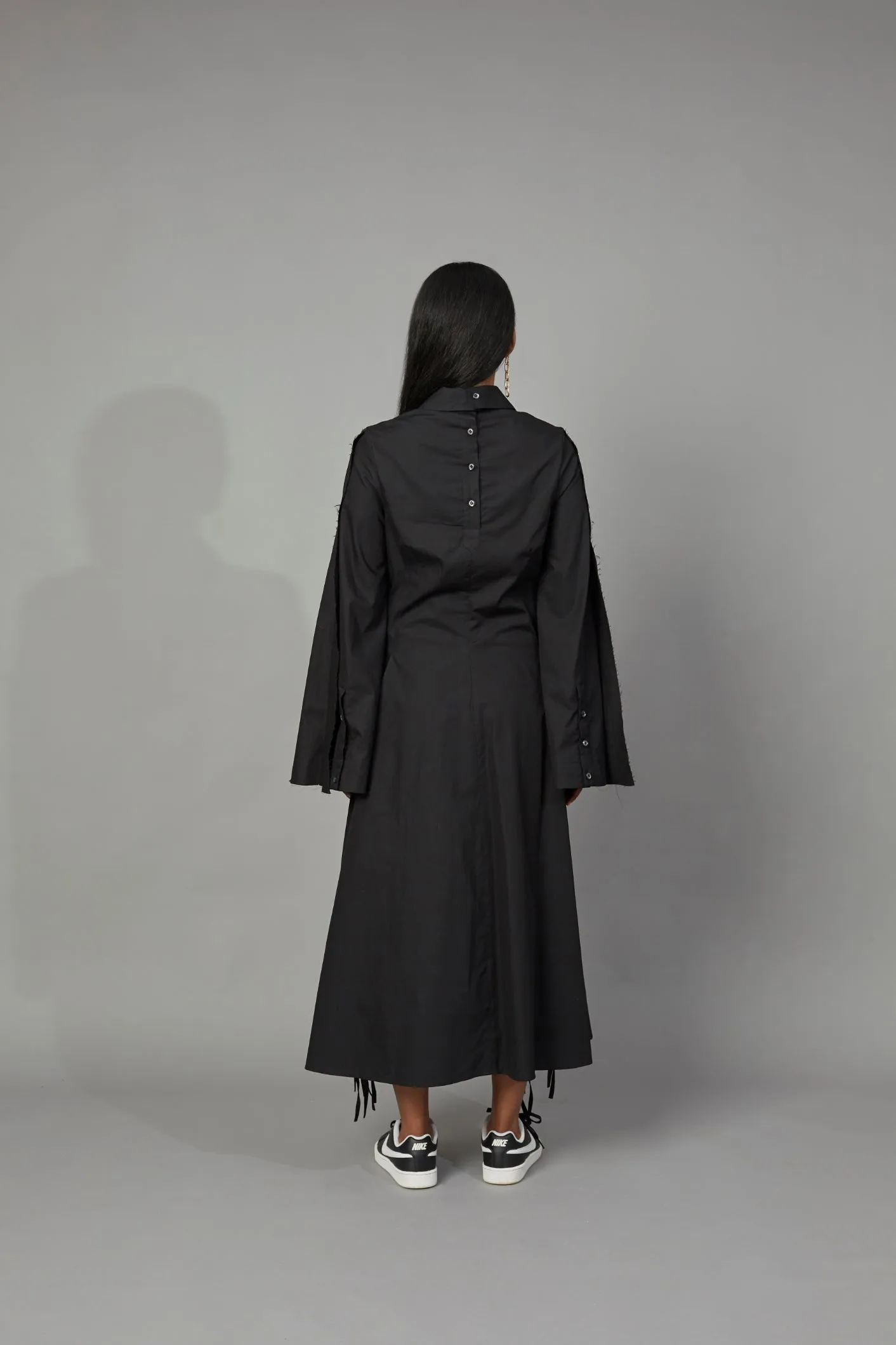 CLASSIC SHIRT DRESS BLACK