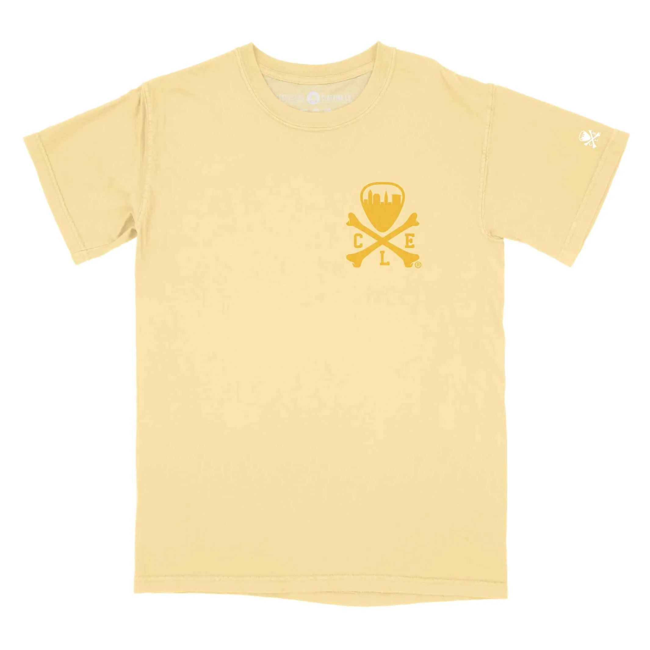 CLE Logo - Unisex Crew T-shirt - Butter Yellow