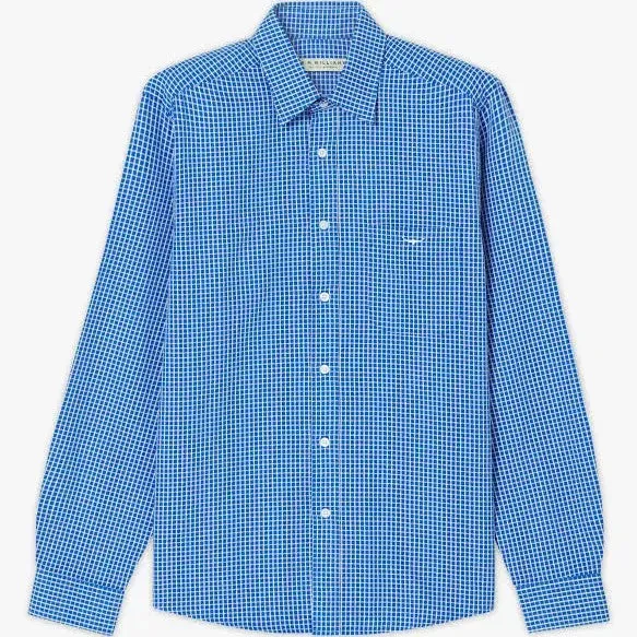 Collins Shirt - Check - White/Blue