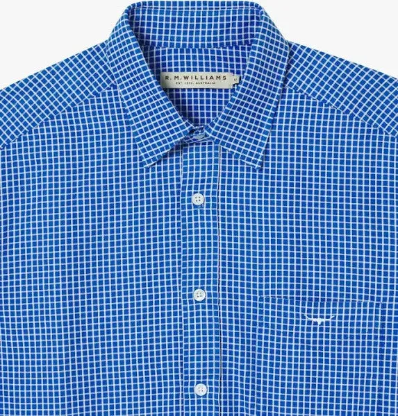 Collins Shirt - Check - White/Blue