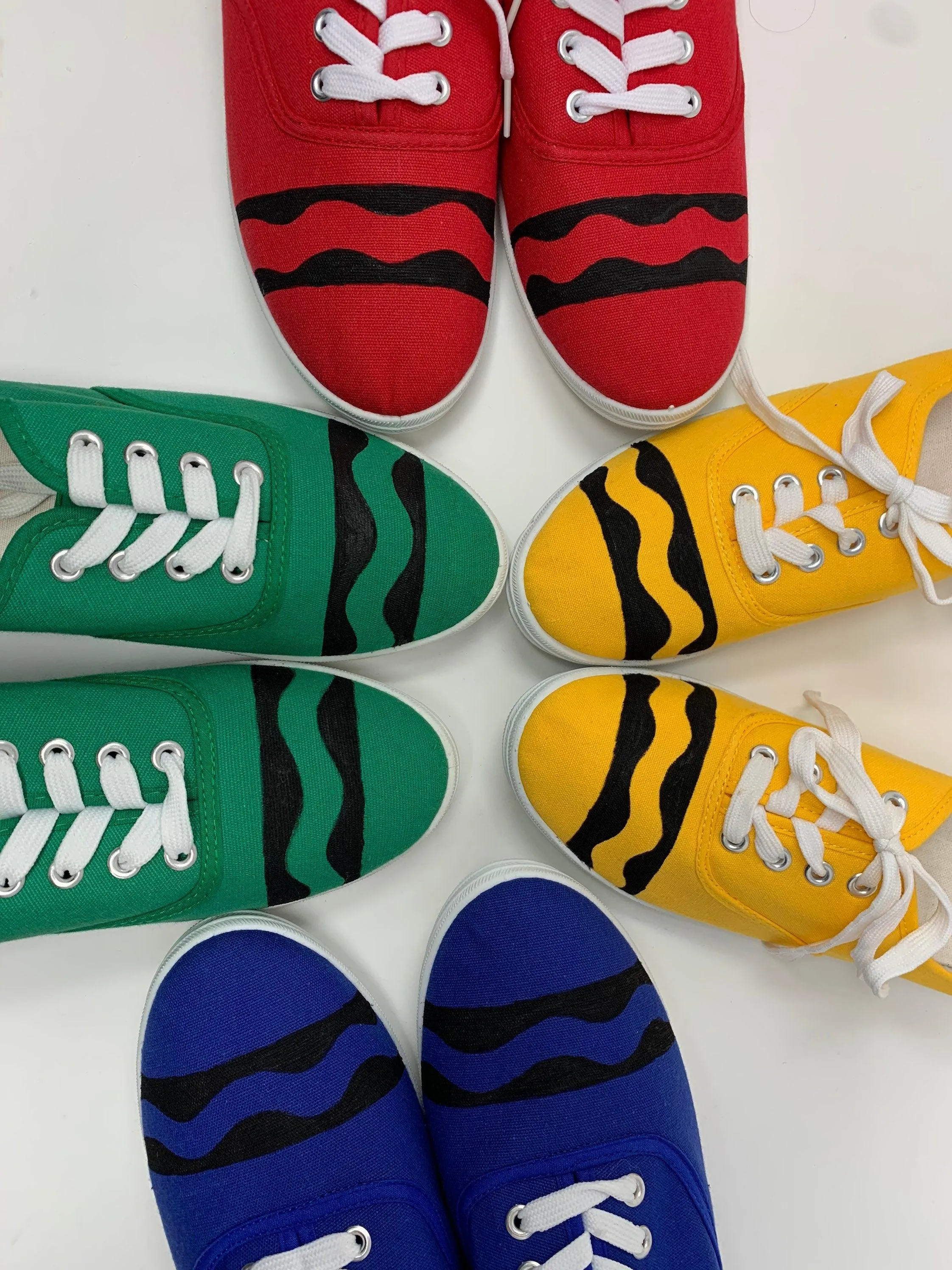 Colorful Crayon Shoes