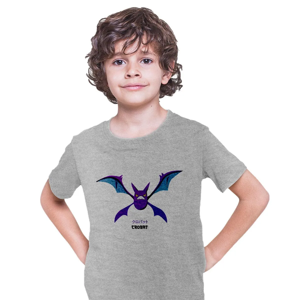 Crobat Pokemon Golbat Creatures Japanese Culture Typographygraphy T-shirt for Kids