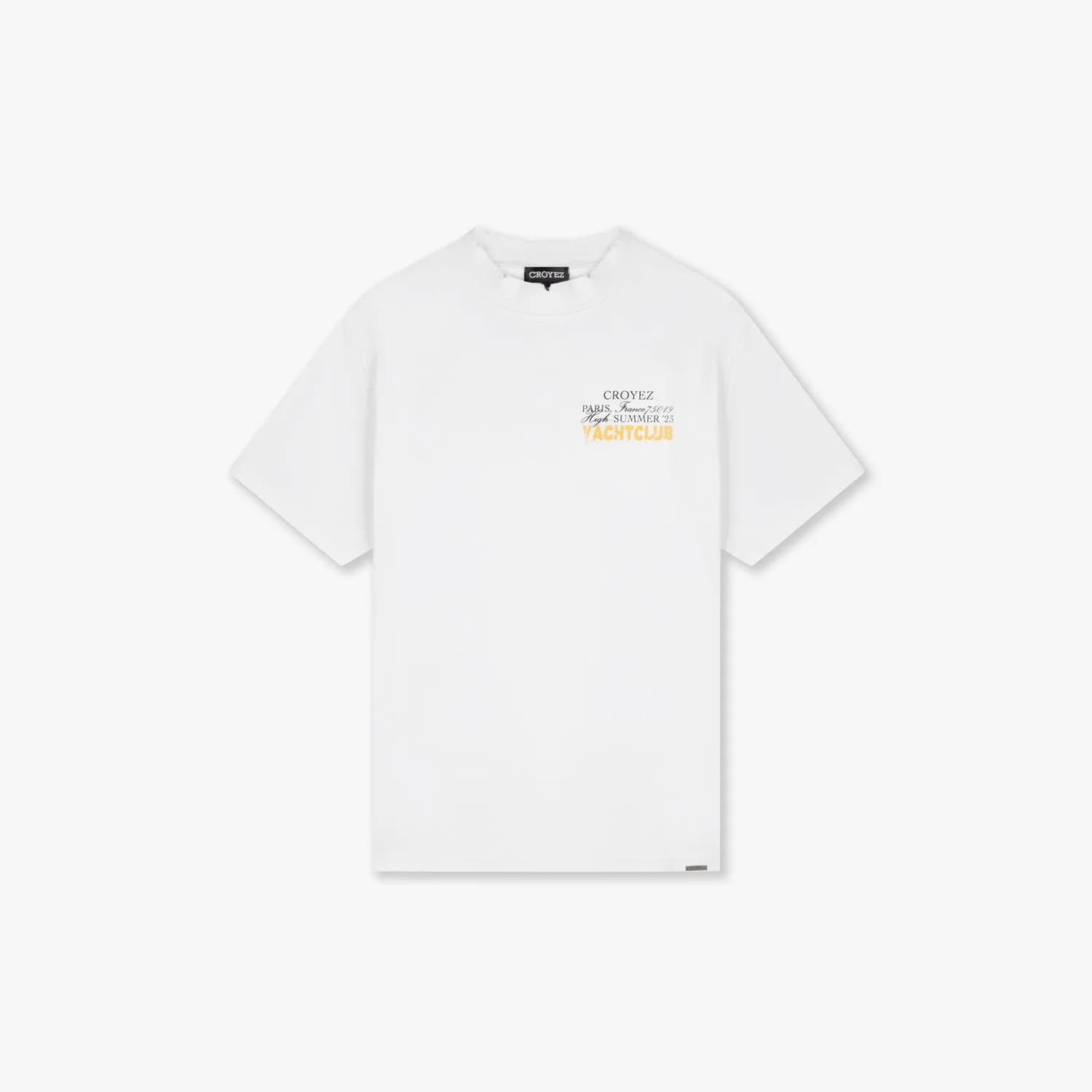 CROYEZ FONT T-SHIRT - WHITE/YELLOW