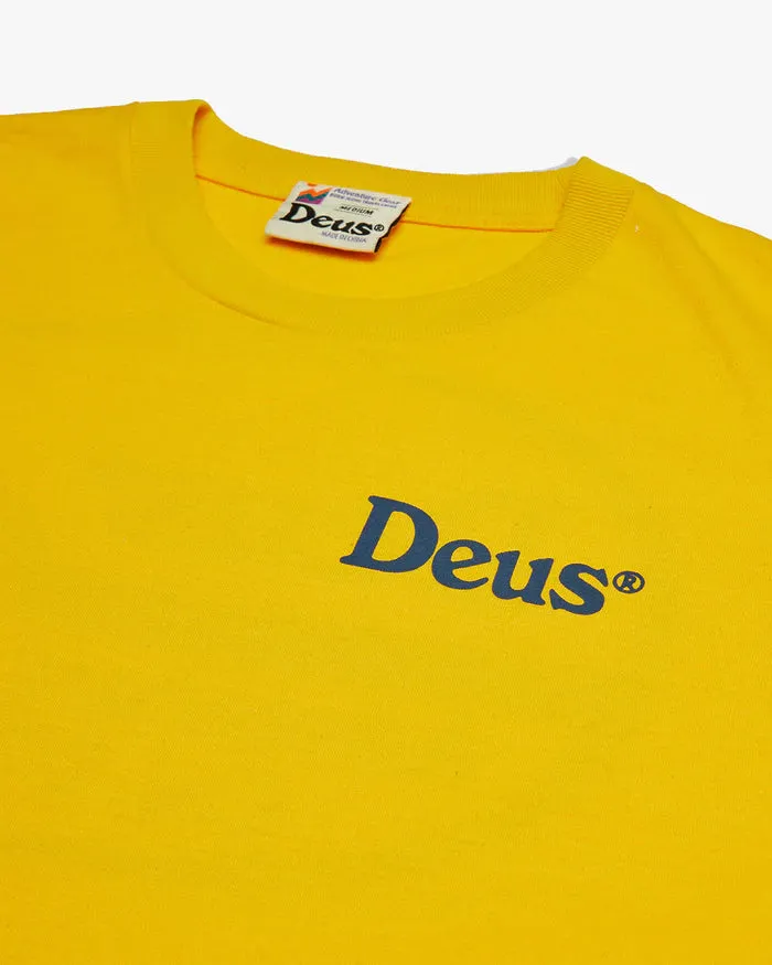 DEUS EX MACHINA T-SHIRT SLOW BURN FREESIA YELLOW