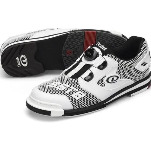 Dexter Mens SST 8 Power Frame BOA Right/Left Hand Bowling Shoes Wide Black/White