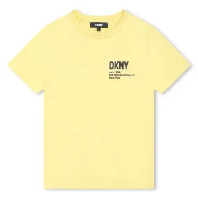 Dkny T-Shirt Corner Logo Yellow