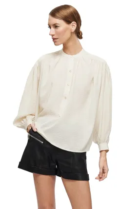 Eden Shirt - Cream and Black Stripe