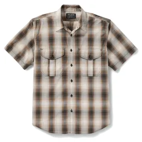 Filson SS Feather Cloth Shirt Beige / Brown / Black