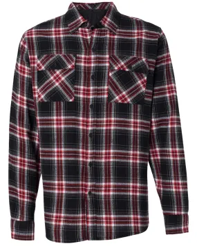 FLANNEL SHIRT-(Yarn-Dyed Long Sleeve)-RDBK