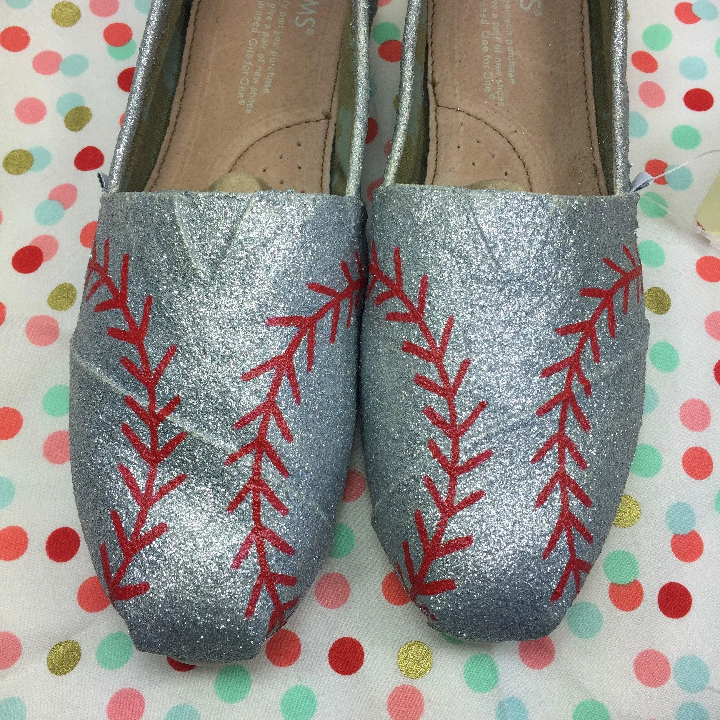 Glittery Baseball Shoes