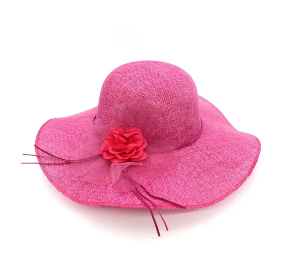 Hat Drag Linen (Fuchsia)