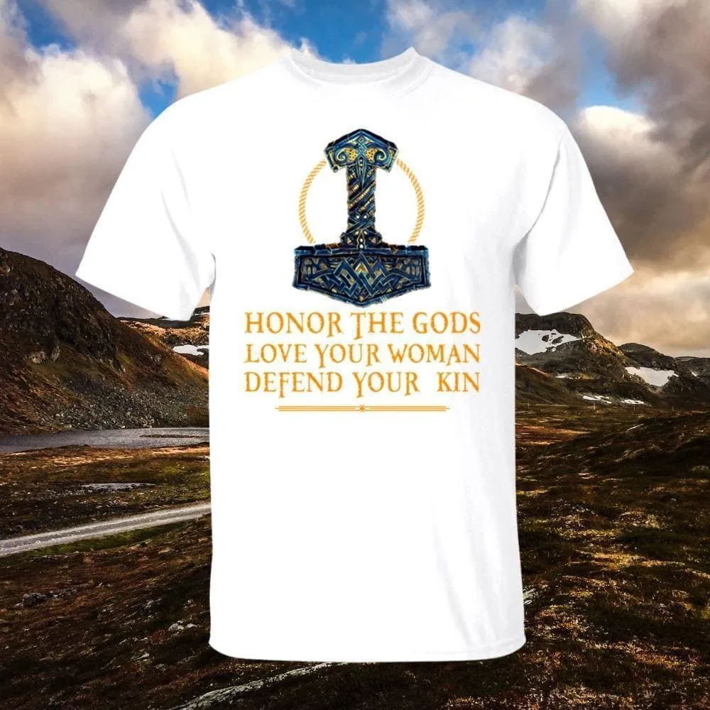 Honor The Gods White T-Shirt