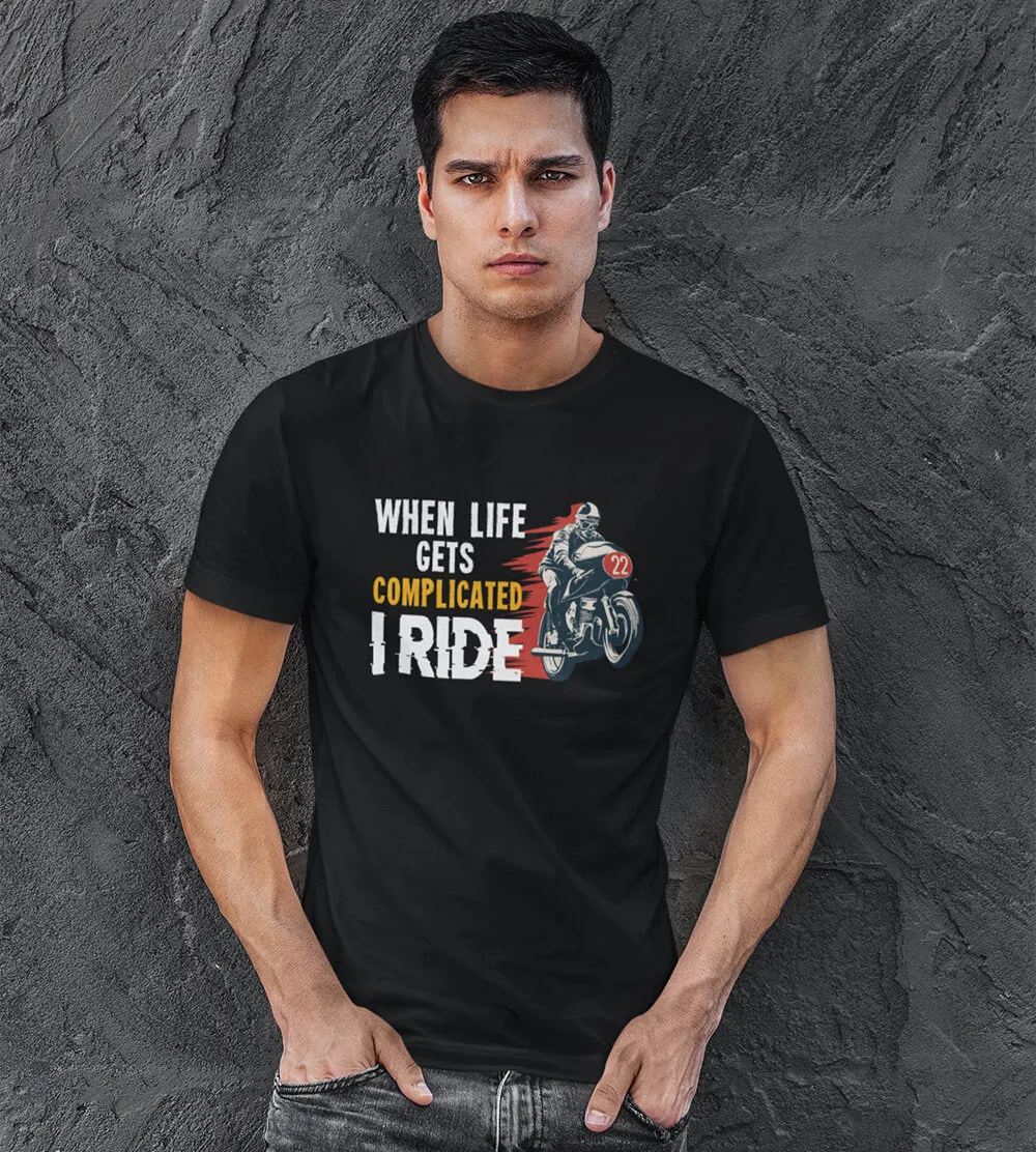 I Ride Half Sleeve T-Shirt