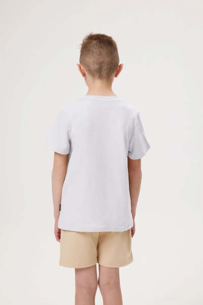 INSPORT JUNIOR LEVI PATCH WHITE TEE