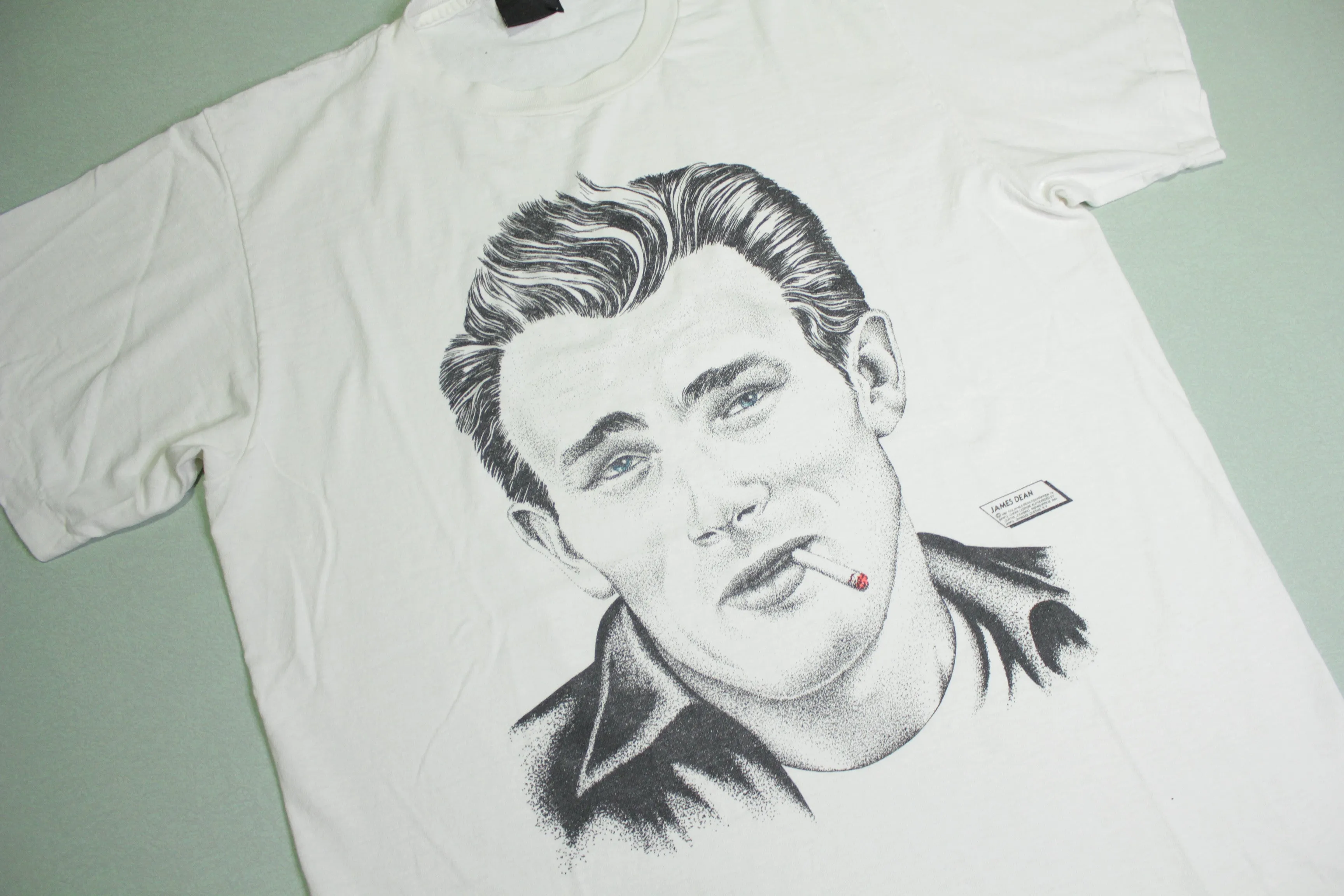 James Dean 1987 Changes Vintage Big Head Print Single Stitch USA T-Shirt