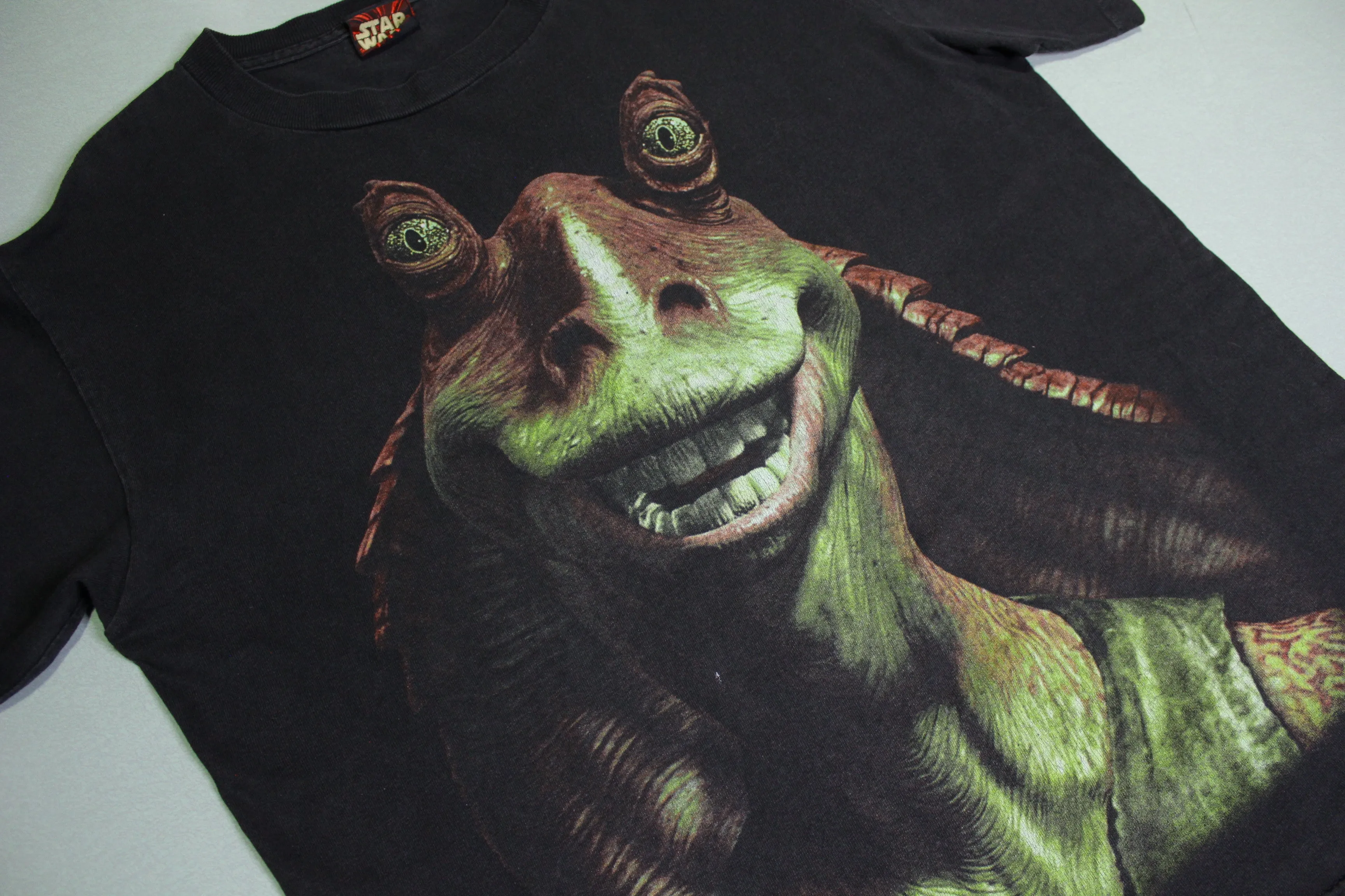 Vintage 90s Star Wars Episode I: The Phantom Menace Jar Jar Binks Single Stitch T-Shirt