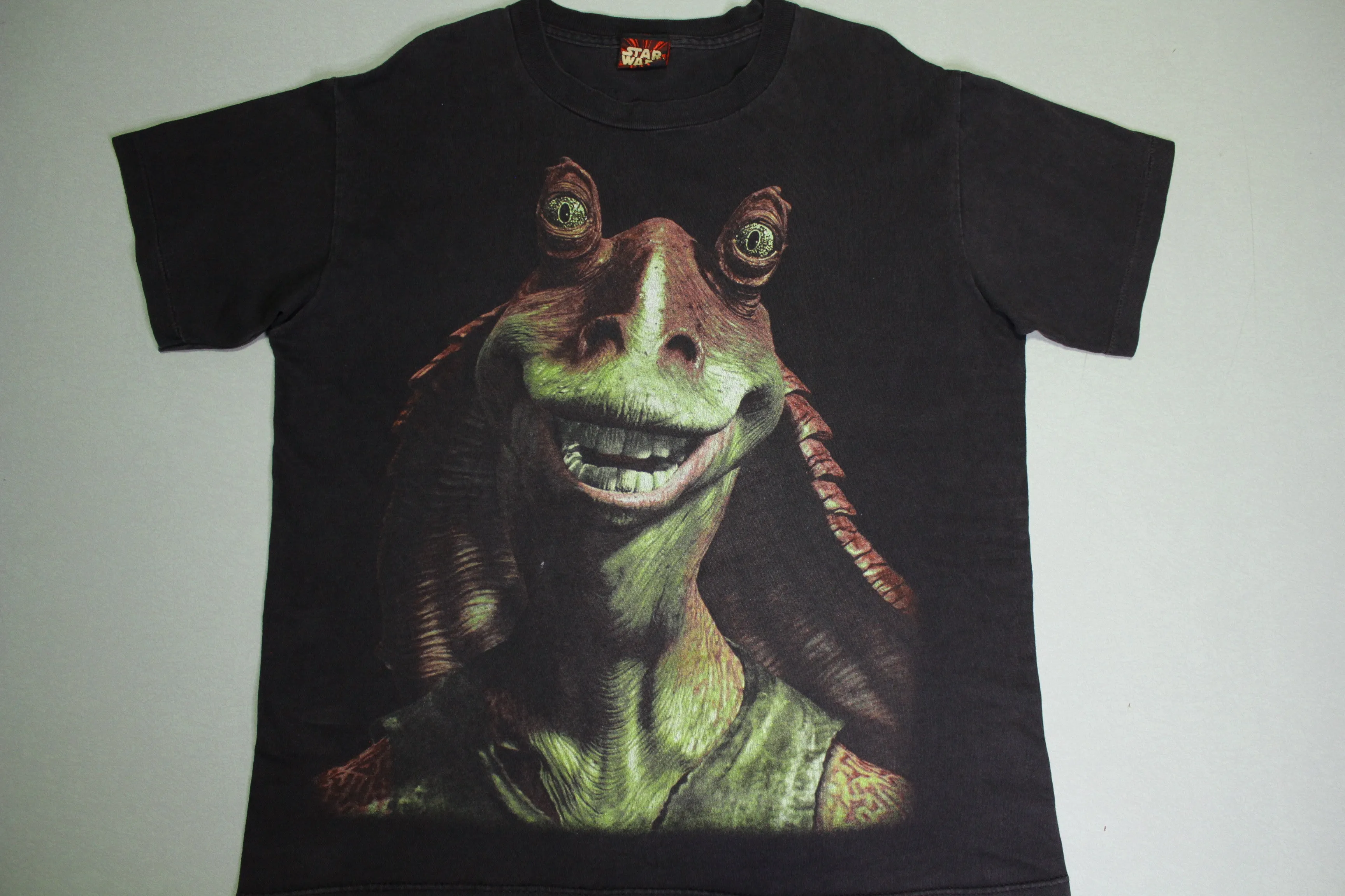 Vintage 90s Star Wars Episode I: The Phantom Menace Jar Jar Binks Single Stitch T-Shirt