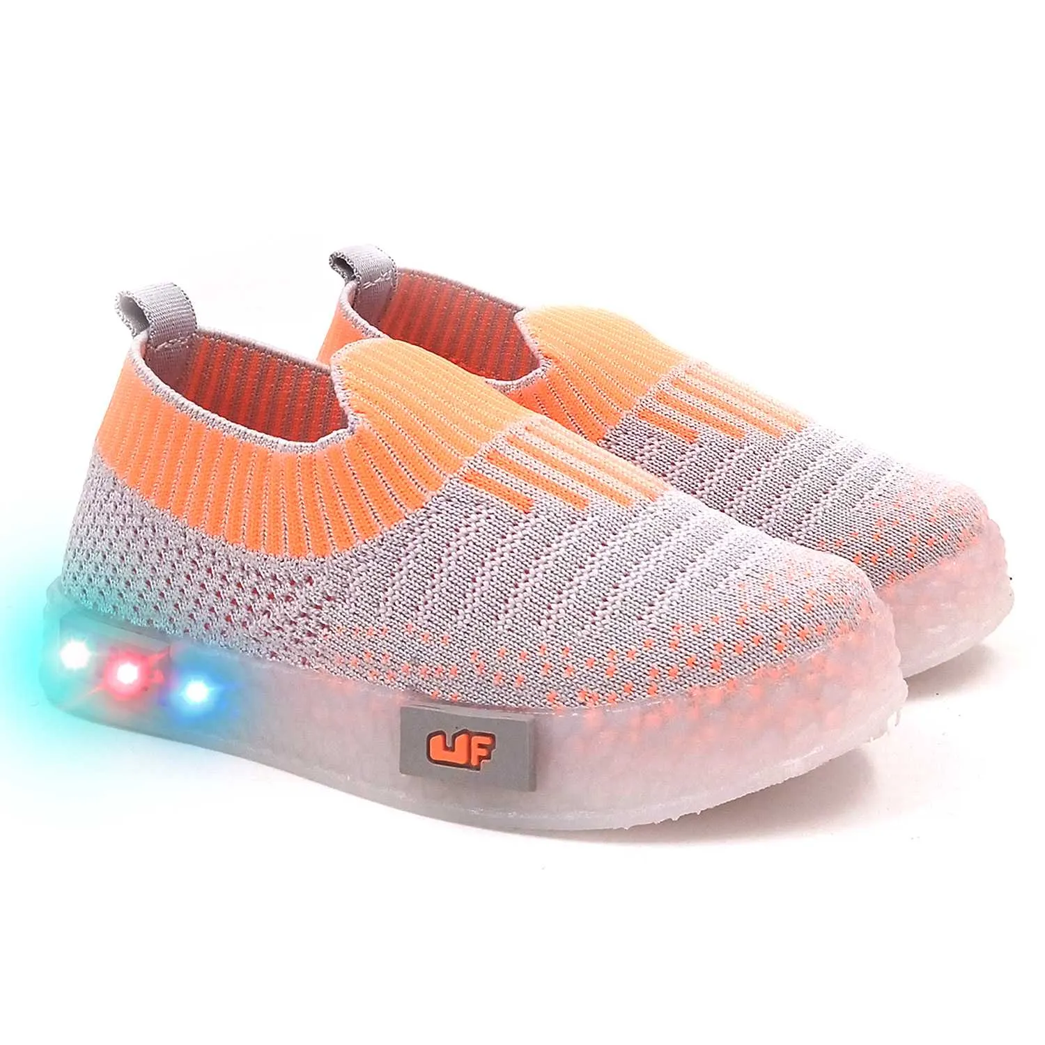 Jumbo Breathable Slip-On Shoes With LED Lights