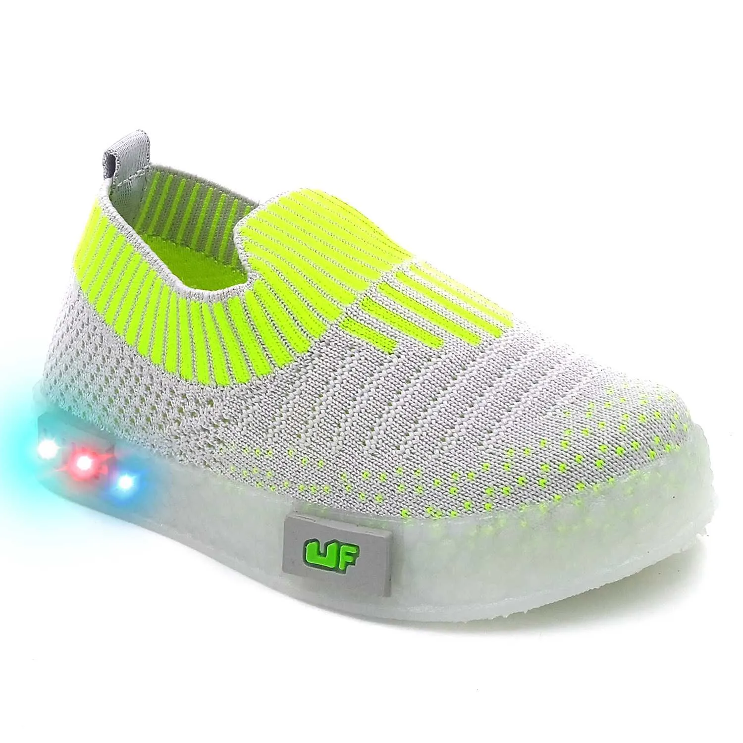 Jumbo Breathable Slip-On Shoes With LED Lights