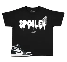 Kids Black And White 1 Shirt - Spoiled - Black