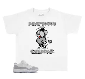 Kids Cement Grey 11 Shirt - Cheddar - White