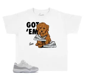 Kids Cement Grey 11 Shirt - Got Em - White