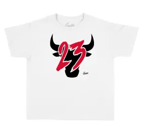 Kids Gym Red 9 Shirt - Toro - White