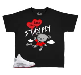 Kids Wolf Grey 13 Shirt - Money Over Love - Black