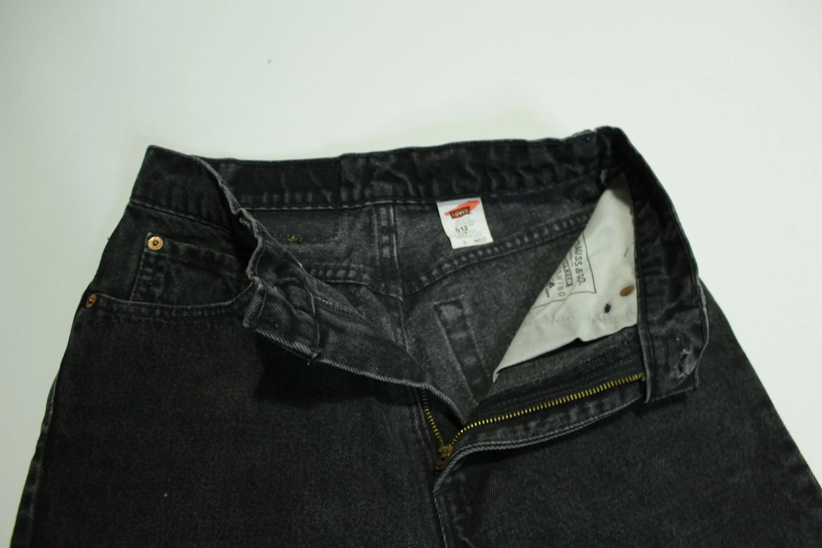 Levis 512 Vintage 90's High Rise Tapered Leg Slim Fit Denim Mom Jeans