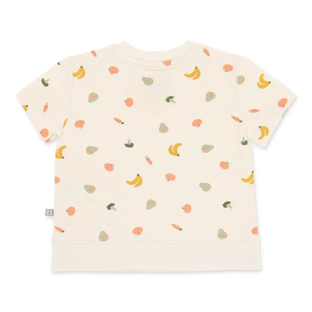 Little Foodie Baby Loose Fit T-Shirt (Yellow)