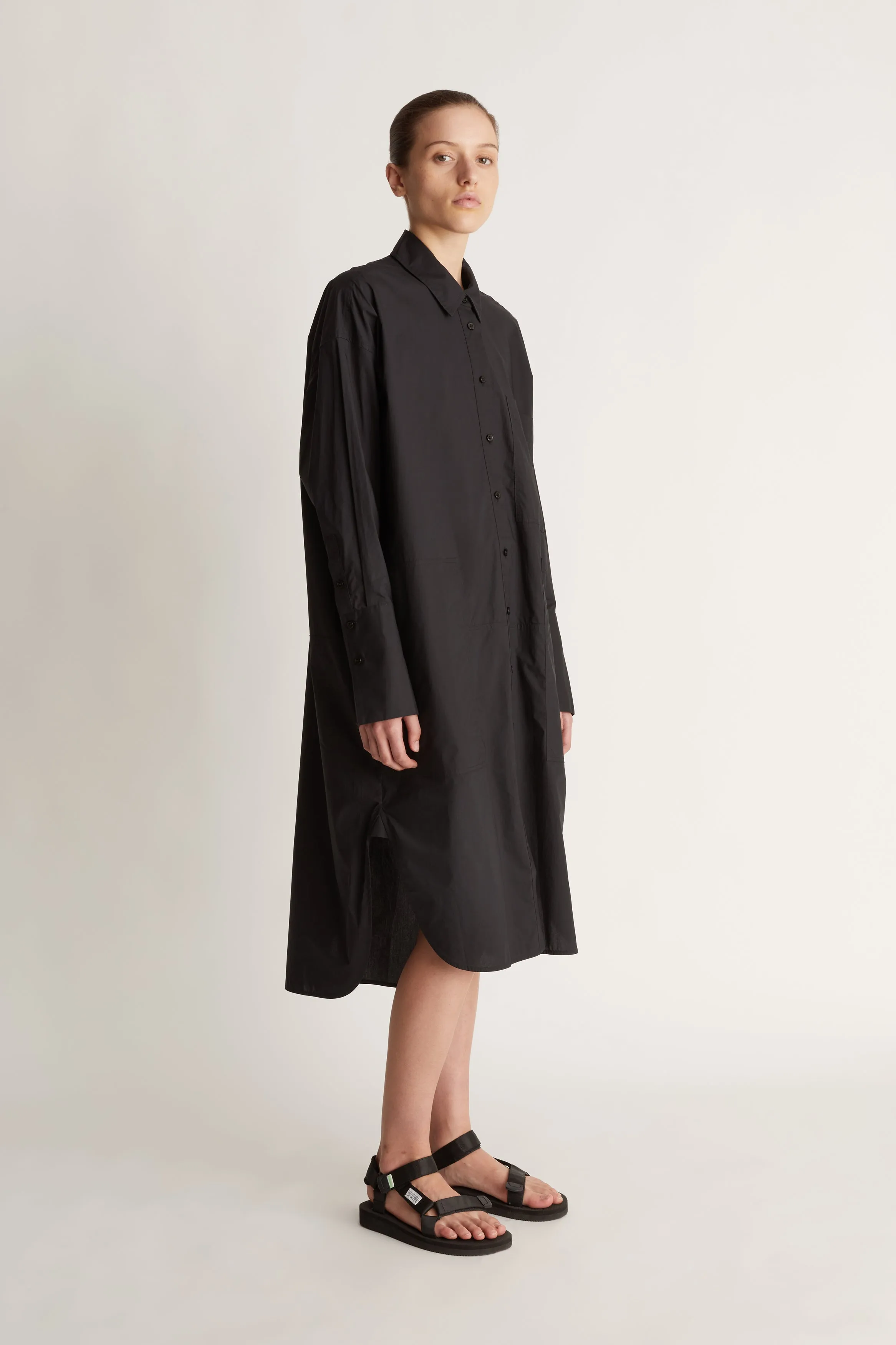 LM Poplin LS Shirt Dress