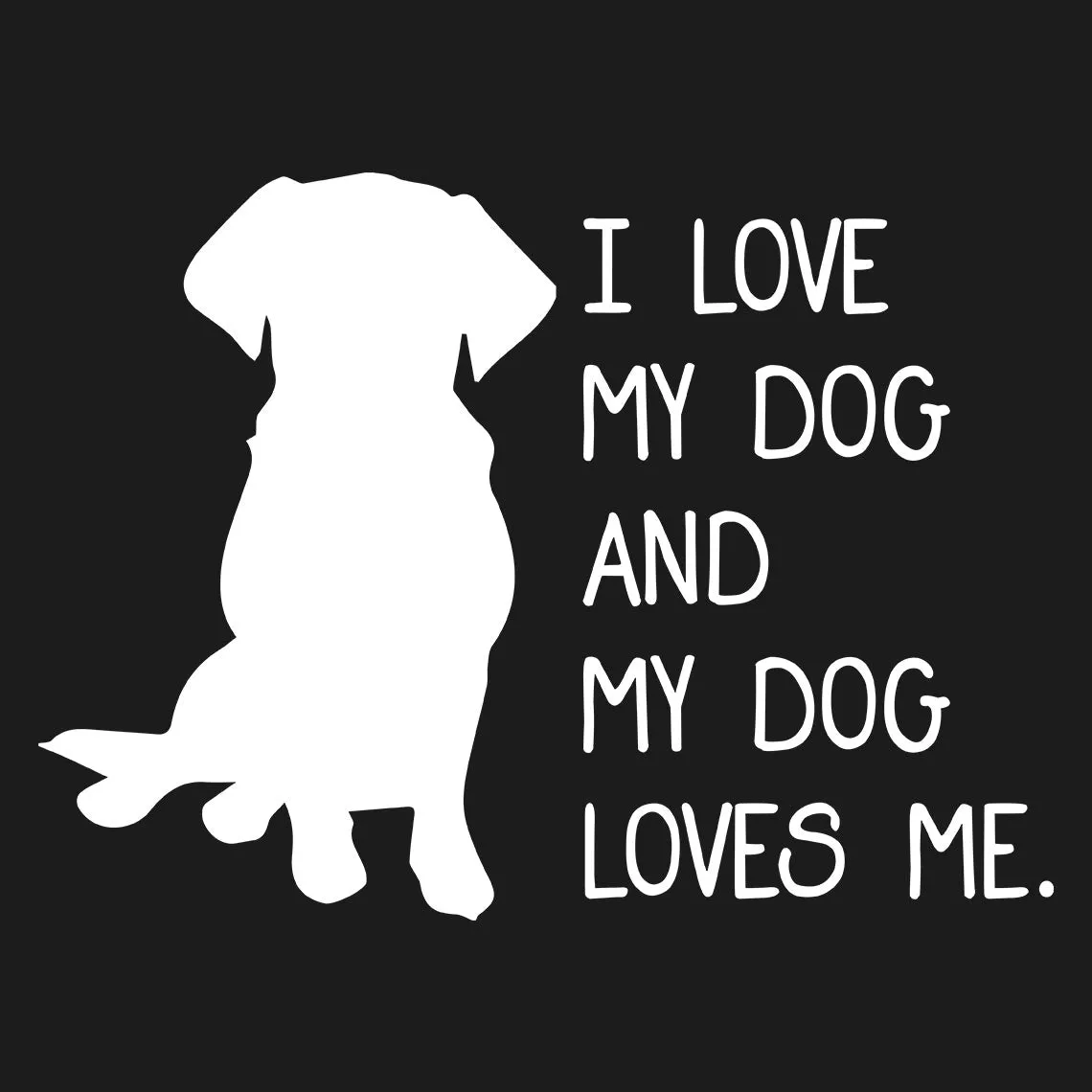 Love : Dog & Me Half Sleeve T-Shirt