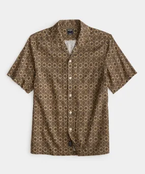 Medallion Camp Collar Shirt