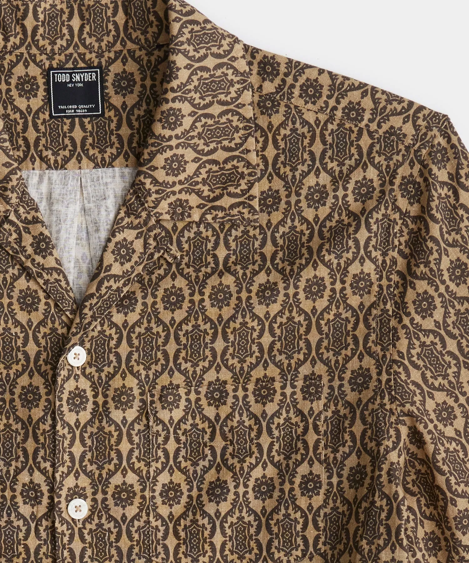 Medallion Camp Collar Shirt