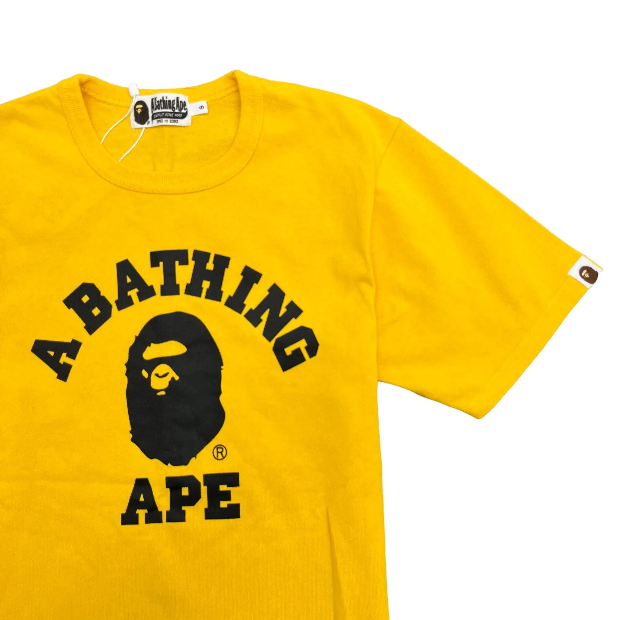 Men's Logo T-Shirt Yellow Size S