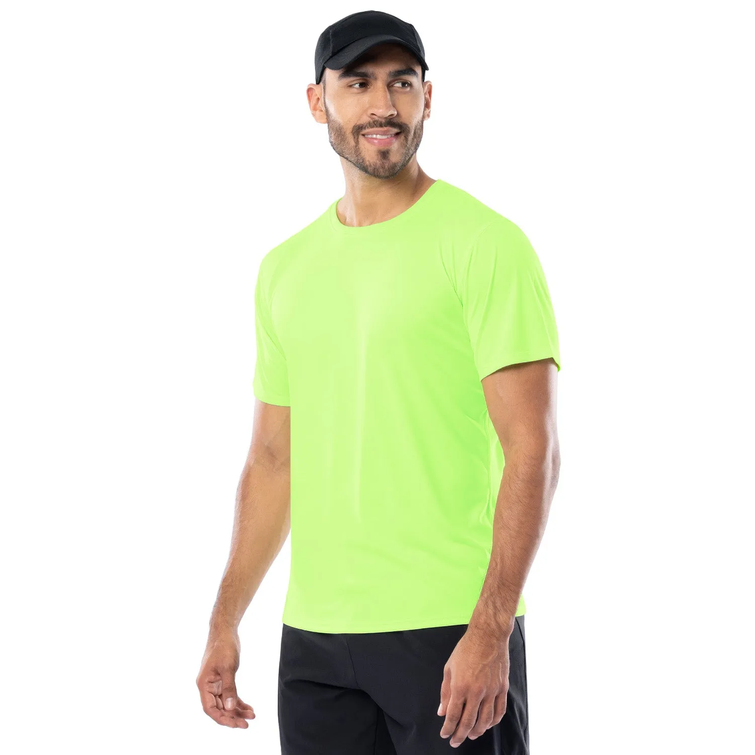 Men's Yellow Reflective Training T-Shirt