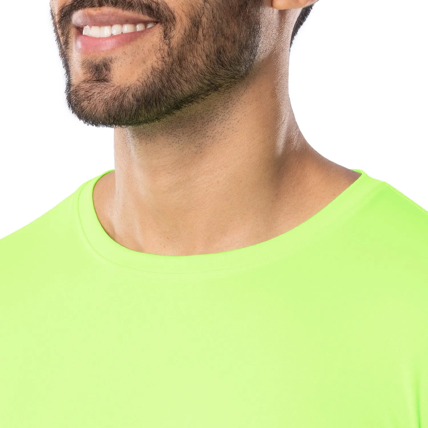 Men's Yellow Reflective Training T-Shirt